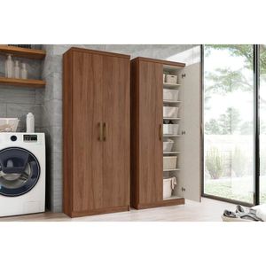 Armário Multiuso Lavanderia Margarida C/ 2 Portas Castanho - Henn