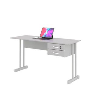 Mesa De Computador Bloc 1200 Ale Cinza