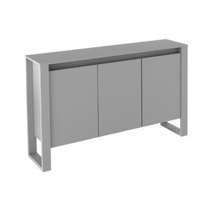 Balcão De Escritório Me4147 C/ 3 Portas Branco - Tecno Mobili