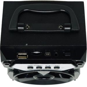 Caixa Som Portátil Bluetooth Mp3 Pen Drive Radio Fm Auxiliar 8w Aero D-bh1064 Preto