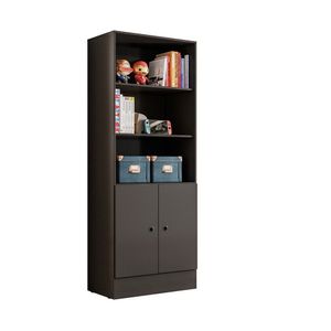 Armário Gamer 2 Portas 5 Prateleiras Qmovi Preto