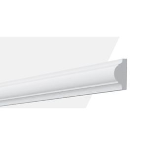 Boiserie Rodameio De Poliestireno M4 20Mm X 200Cm X 4Cm Branco