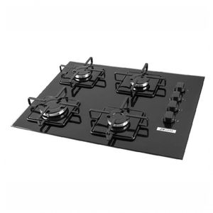 Cooktop A Gás 4 Bocas Built Blt4qpr Bivolt Automático Preto
