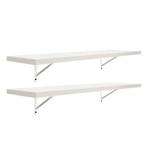 Kit 2 Prateleiras 70 x 30cm Branco Espessura 25mm