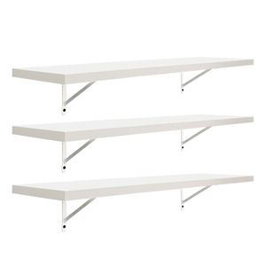 Kit 3 Prateleiras 90 x 20cm Branco Espessura 25mm