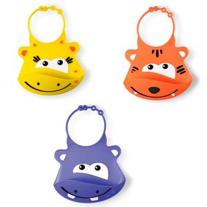 Babador De Silicone Girafa Hipopótamo e Leão Multikids Baby