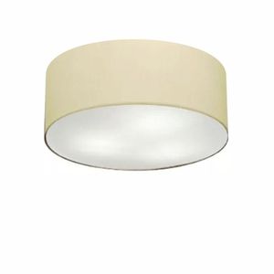 Plafon Para Sala Cilíndrico Cúpula Algodão Crú