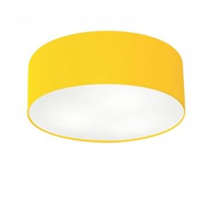 Plafon Para Sala Cilíndrico Cúpula Amarelo