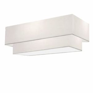 Plafon Retangular Sj-3071 Cúpula Branco