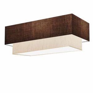 Plafon Retangular Cúpula Café Bege