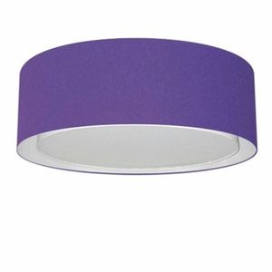 Plafon De Sobrepor Cilíndrico Sp-3038 Cúpula Roxo