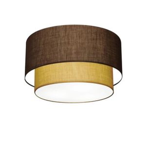 Plafon De Sobrepor Cilíndrico Sp-3045 Cúpula Café Palha