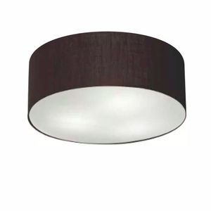 Plafon De Sobrepor Cilíndrico Sp-3047 Cúpula Preto