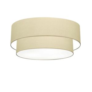 Plafon Para Sala Cilíndrico Cúpula Algodão Crú