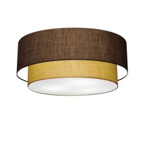 Plafon Para Sala Cilíndrico Cúpula Café Palha