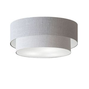 Plafon Para Sala Cilíndrico Cúpula Rustico Cinza