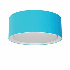 Plafon Para Sala Cilíndrico Cúpula Azul Turquesa