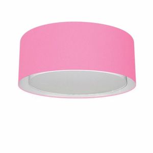 Plafon Para Sala Cilíndrico Cúpula Rosa Bebê