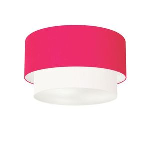 Plafon Para Sala Cilíndrico Cúpula Rosa Pink Branco