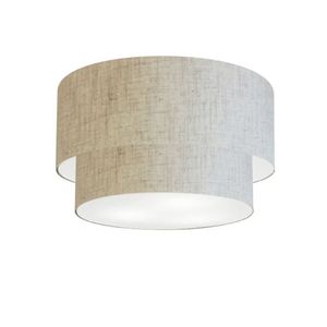 Plafon Para Sala Cilíndrico Cúpula Rustico Bege