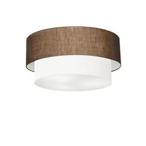 Plafon Para Sala Cilíndrico Cúpula Café Branco
