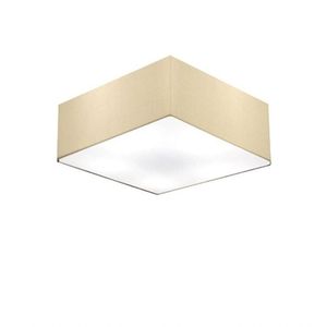 Plafon Para Sala De Tv Quadrado Cúpula Algodão Crú