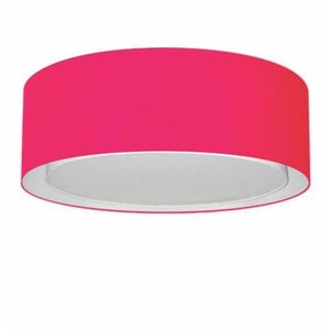 Plafon De Sobrepor Cilíndrico Sp-3038 Cúpula Rosa Pink