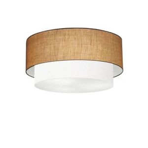 Plafon De Sobrepor Cilíndrico Cúpula Palha Branco
