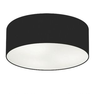 Plafon Para Sala De Estar Cilíndrico Cúpula Preto