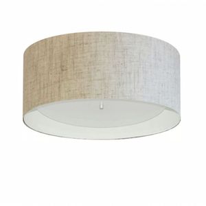 Plafon Cilíndrico Sj-3161 Cúpula Rustico Bege Branco