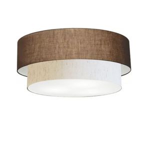 Plafon Para Sala Cilíndrico Sl-3063 Cúpula Café Bege
