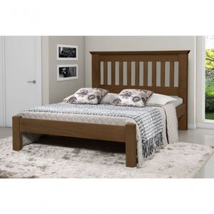 Cama de Casal Texas de Madeira Maciça Tauari Imbuia