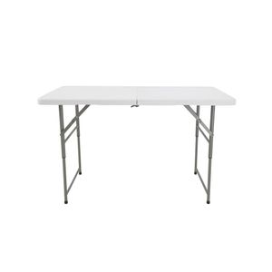 Mesa 4 Lugares Dobrável Portátil Polietileno Cusco Fratini Branco