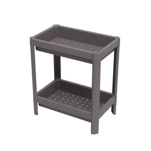 Estante 2 Prateleiras Geo Base Cinza Mushroom