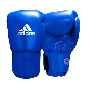 Luva De Muay Thai Couro Blue Pro Thai 16 Oz