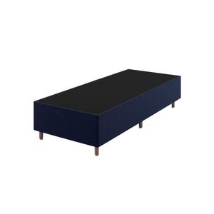 Base Box Solteiro 37Cm X 188Cm X 88Cm Treviso Liso Turkey Azul