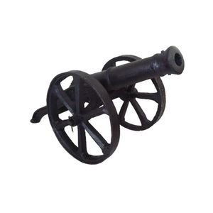 Canhão De Guerra Para Jardim Decorativo Ferro Fundido Grande