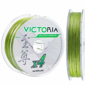 Linha de Pesca Multifilamento 4 Fios Verde 300m 0,27mm 39lb