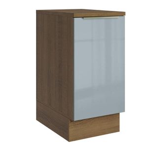Balcão 40Cm 1PTA Rustic/Cinza Lux Madesa Rustic/Cinza