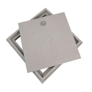 Tampa Com Aro 40X40 Odem Cinza