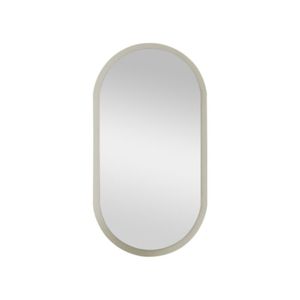 Espelho Decorativo Oval 60X35Cm Off White