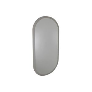 Espelho Decorativo Oval 75X40Cm Off White
