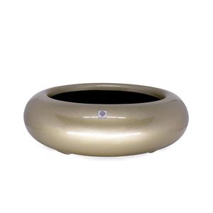 Bacia Decorativa Redondo Ouro Velho M 13x40 Cm