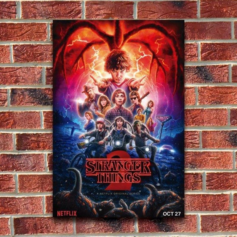 5 Placas Decorativas Serie Stranger Things Netflix