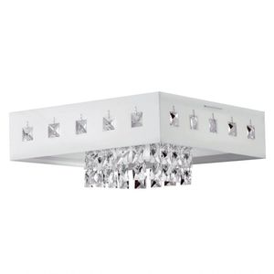 Plafon Vienna Led 1X20W 6.400K Acrílico Branco 30X30cm Voltagem 220V