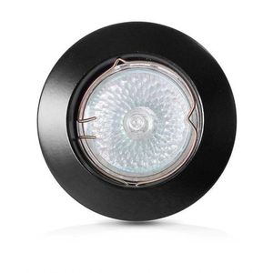 Spot De Embutir Redondo Preto Com Dicroica 4,8W Branco Frio