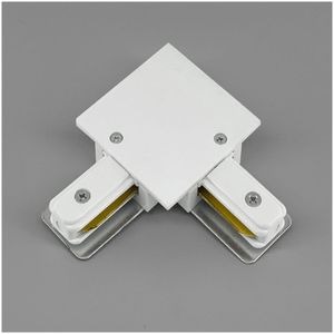 Emenda L Conector Em L Para Trilho Eletrificado Embutir Produto Branco
