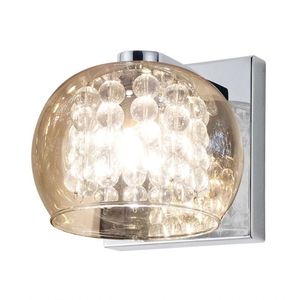 Arandela Soho 16cm x12cm h 1Xg9 - Âmbar E Transparente