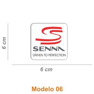 Adesivo Ayrton Senna 20 Anos, Maclaren, Assintura Entre Outros Modelos Modelo 06