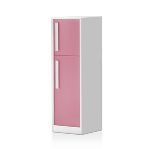 Geladeira De Brinquedo Em Mdf Infantil Rosa Para Crianças